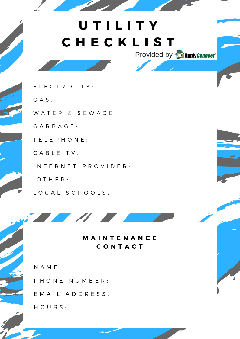 task assignment for tenant rental & utility assistance