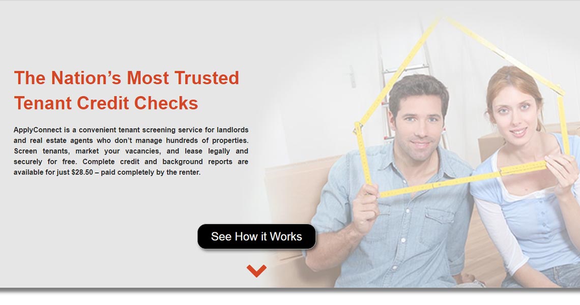 new tenant credit checks applyconnect website